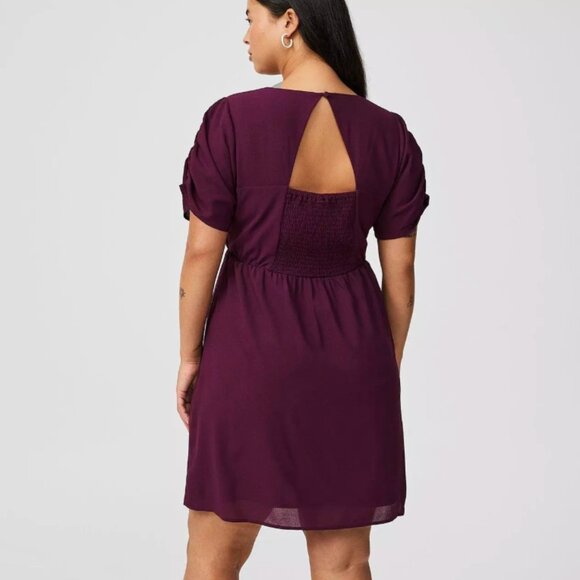 Torrid Mini Crew Neck Open Back Detail Dress Plus Size 4X - Picture 9 of 10